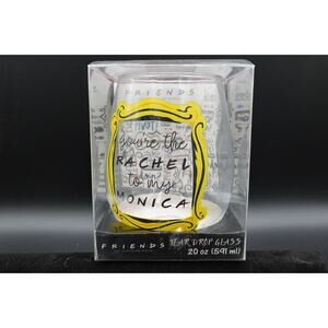 WBEI TV Show Friends Tear Drop Glass You're The Rachel To My Monica Size 20oz